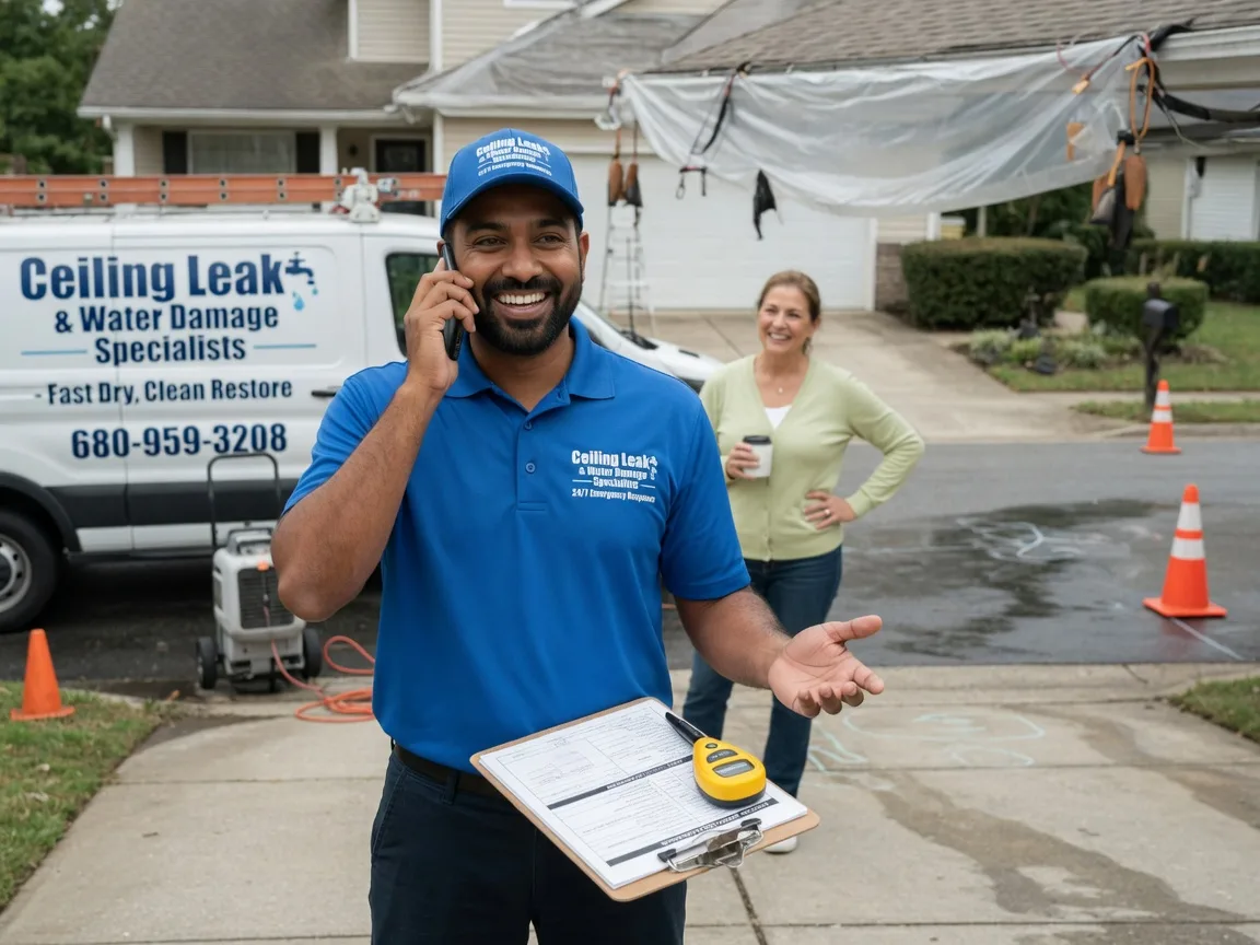 Ceiling Leak Cleanup Franklin Park, IL FAQs